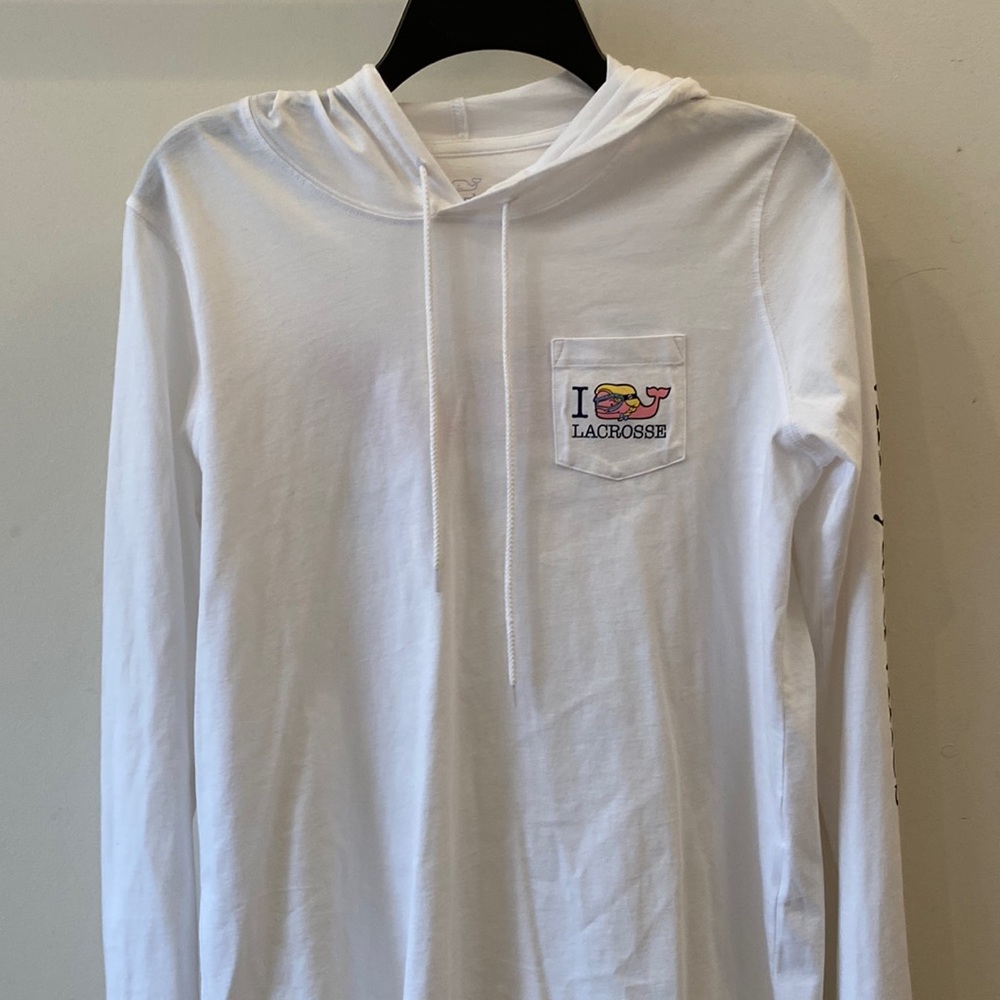 🥍💕Vineyard Vines Lacrosse Hooded Long Sleeve Tee